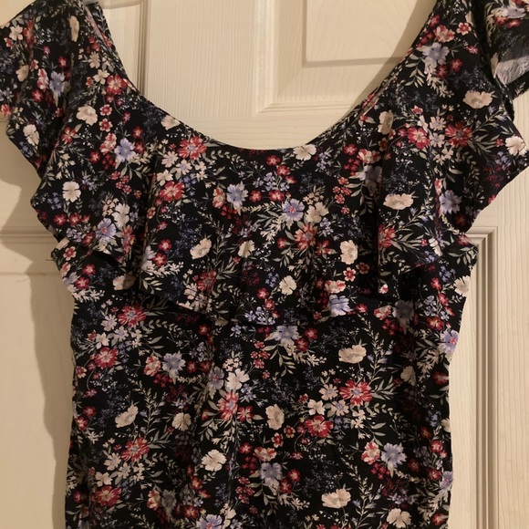 Floral print crop top - Picture 2 of 2